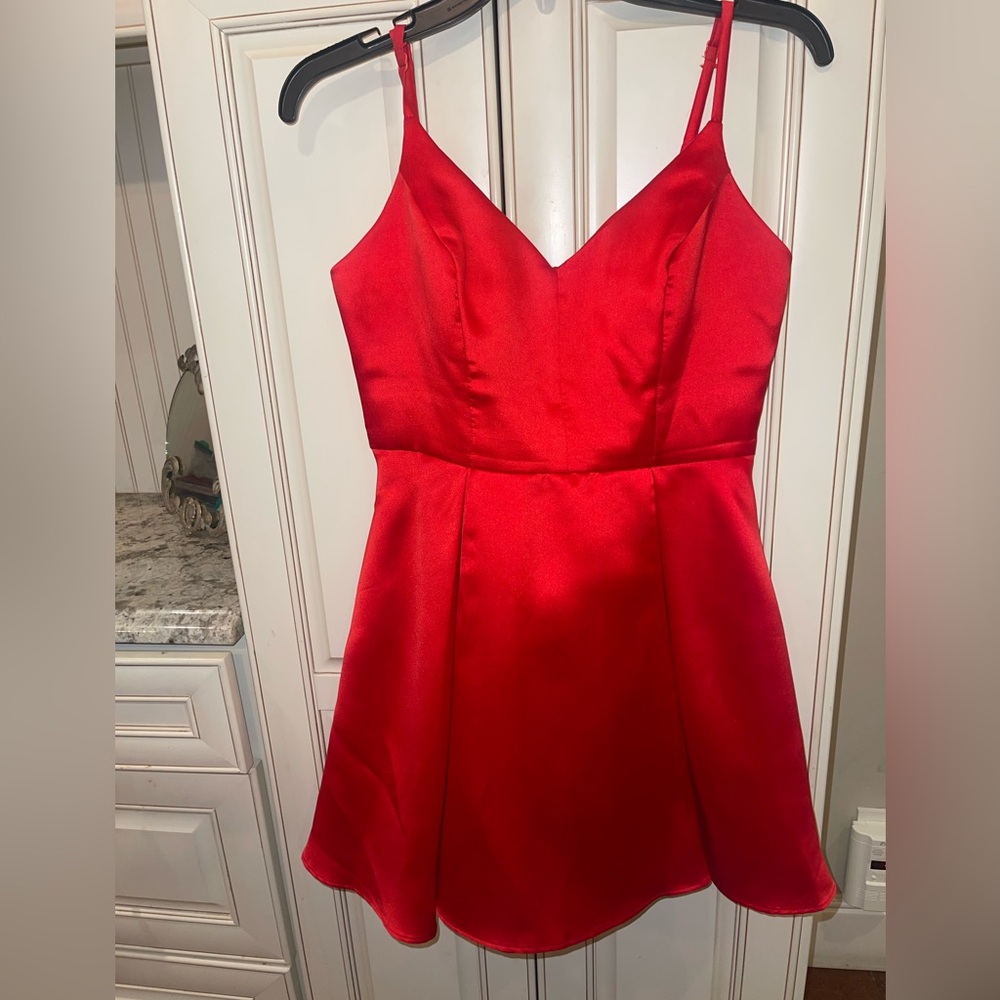 B Darlin Vibrant Red Dress